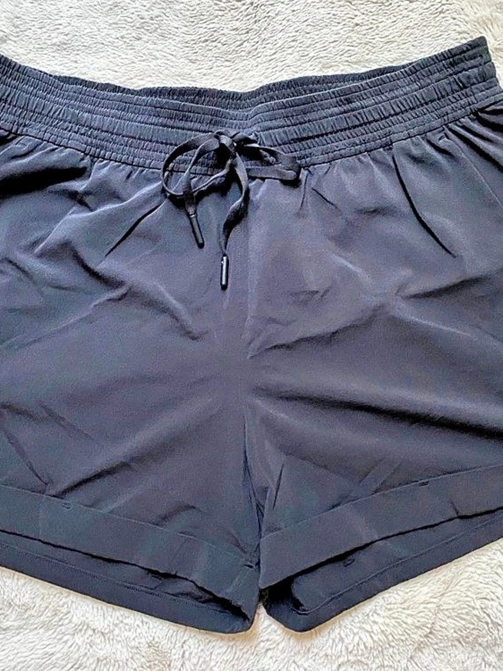 Lululemon Spring Break Away Short Black Athletic Shorts Size 10